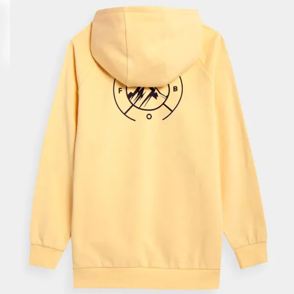 Hanorac pentru femei 4F 34637 Toamnă - iarnă / Yellow photo 2