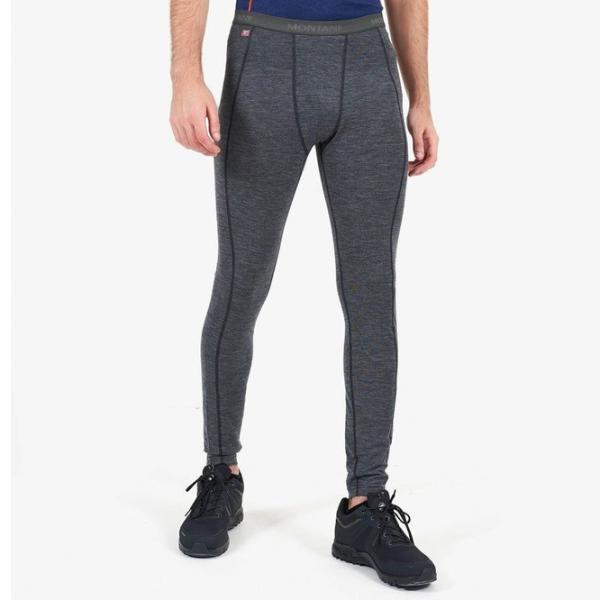 Термобрюки для мужчин Montane Long Johns Black XXL / Серый photo 2