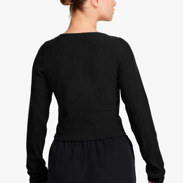 Толстовка для женщин Nike W Nsw Nk Chll Knt Rib Fz Crdgn Весна - лето / Черный photo 2