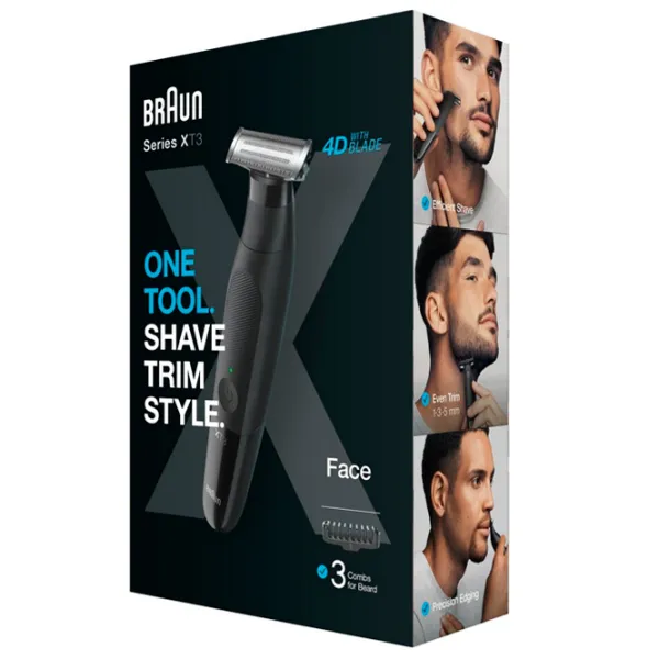 Trimmer facial Braun XT3100 Black photo 5