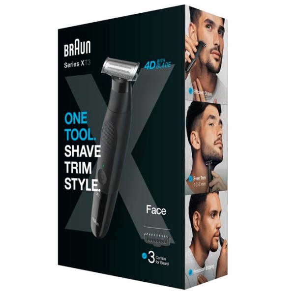 Trimmer facial Braun XT3100 Black photo 5