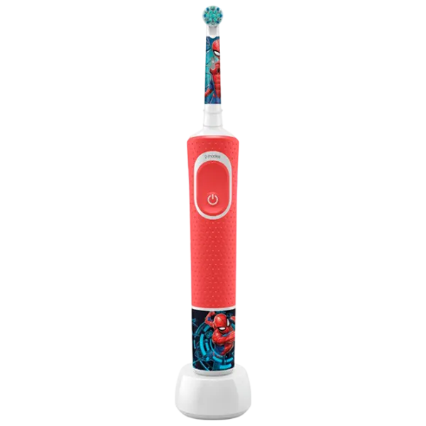 Periuță de dinți electrică Braun Kids Vitality D100 Spiderman 2D / Red photo 1 Periuță de dinți electrică Braun Kids Vitality D100 Spiderman 2D / Red photo 1