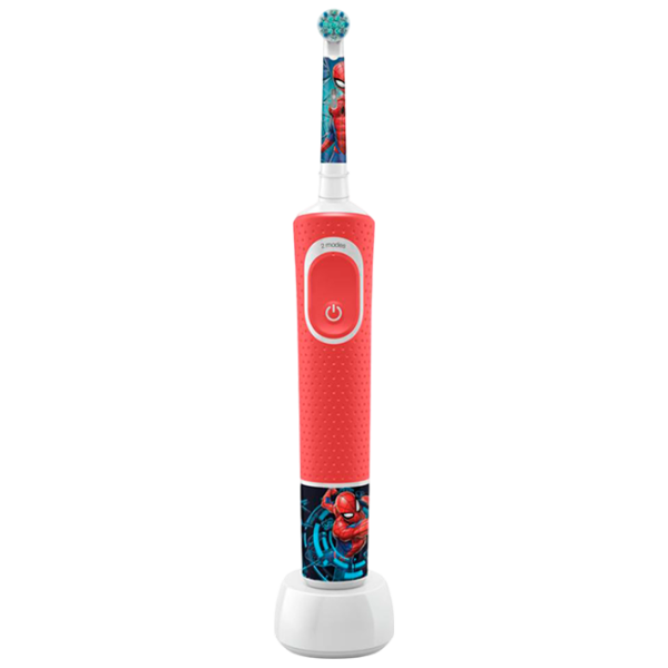 Periuță de dinți electrică Braun Kids Vitality D100 Spiderman 2D / Red photo 1 Periuță de dinți electrică Braun Kids Vitality D100 Spiderman 2D / Red photo 1