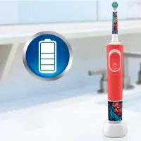 Зубная электрощетка Braun Kids Vitality D100 Spiderman 2D / Красный photo 5