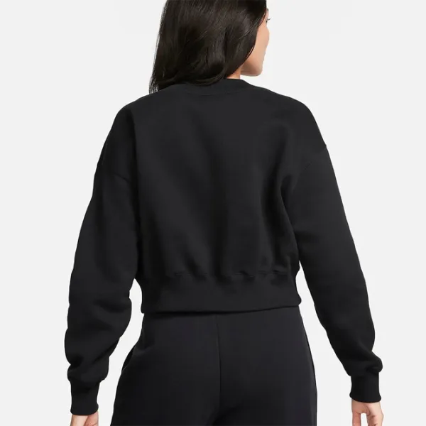 Hanorac pentru femei Nike W Nsw Phnx Flc Crop Vneck Primăvară - vară / Black photo 2 Hanorac pentru femei Nike W Nsw Phnx Flc Crop Vneck Primăvară - vară / Black photo 2