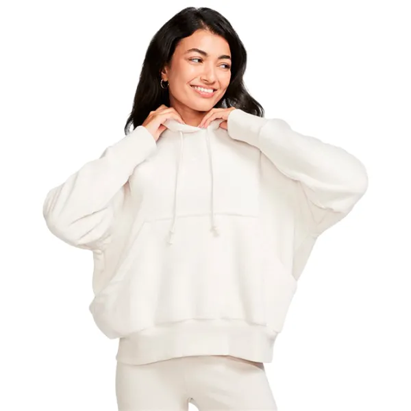 Hanorac pentru femei Nike W Nsw Phnx Plsh Os Hdy Toamnă - iarnă / White photo 1