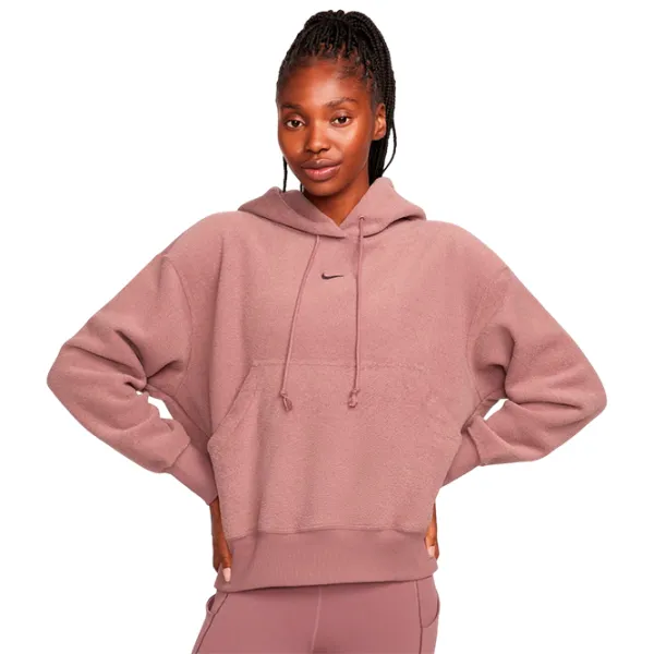Hanorac pentru femei Nike W Nsw Phnx Plsh Os Hdy Toamnă - iarnă / Pink photo 1