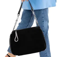 Geantă pentru femei CCS 17423  Pe mână / Piele intoarsă