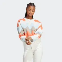 Толстовка для женщин Adidas W Marimekko Fi 3S Crw Осень - Зима / Бежевый photo 3
