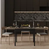 Masă de bucătărie extensibilă Mobicasa Armstrong PAL/ Brown photo 4