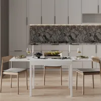 Masă de bucătărie extensibilă Mobicasa Armstrong PAL/ White photo 4