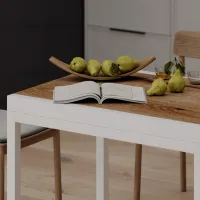 Masă de bucătărie extensibilă Mobicasa Armstrong PAL/ White photo 3