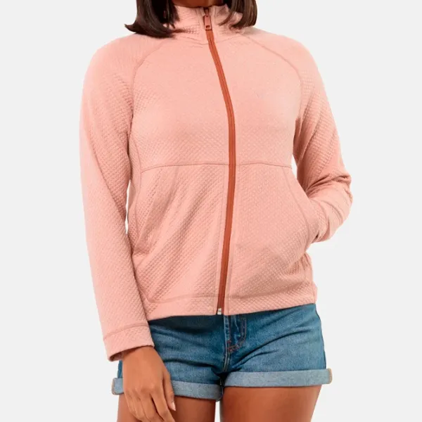 Hanorac pentru femei Jack Wolfskin Fernweh Hooded Jkt W Toamnă - iarnă / Pink photo 2