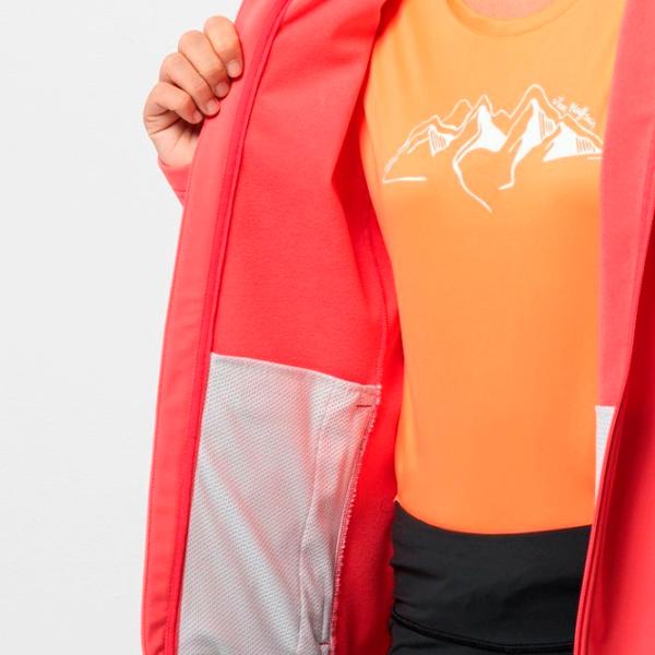 Hanorac pentru femei Jack Wolfskin Bornberg Hoody W Toamnă - iarnă / Red photo 5