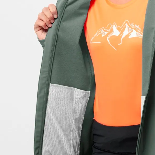 Hanorac pentru femei Jack Wolfskin Bornberg Hoody W Toamnă - iarnă / Green photo 5