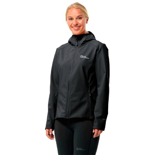 Hanorac pentru femei Jack Wolfskin Bornberg Hoody W Toamnă - iarnă / Black photo 2