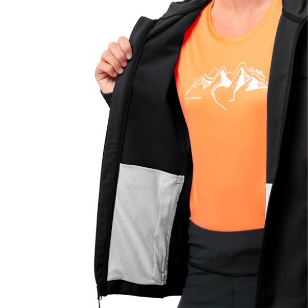 Hanorac pentru femei Jack Wolfskin Bornberg Hoody W Toamnă - iarnă / Black photo 5