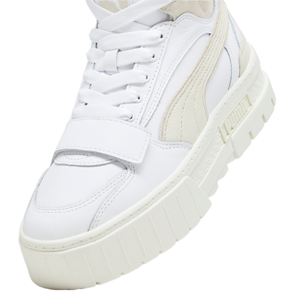 Botine pentru femei Puma Mayze Mid Prm Wns 40.5 / White photo 5