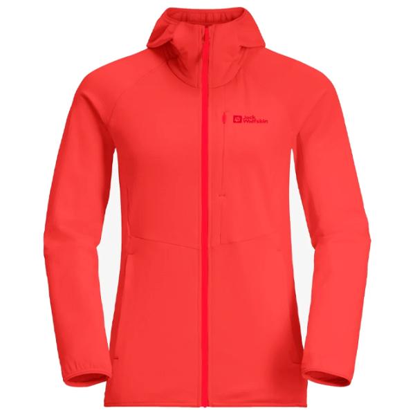 Hanorac pentru femei Jack Wolfskin Kolbenberg Hooded Fz W Toamnă - iarnă / Red photo 1 Hanorac pentru femei Jack Wolfskin Kolbenberg Hooded Fz W Toamnă - iarnă / Red photo 1