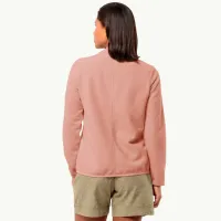 Hanorac pentru femei Jack Wolfskin Light Curl Jkt W Toamnă - iarnă / Pink photo 3