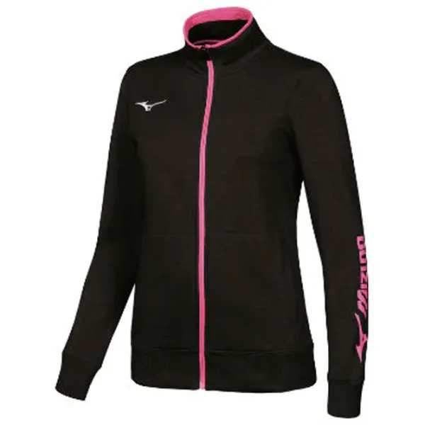 Толстовка для женщин Mizuno Wom Sweat FZ Jacket Всесезонные / Черный photo 1
