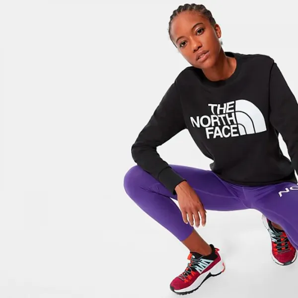 Hanorac pentru femei The North Face Standard crew Toamnă - iarnă / Black photo 3