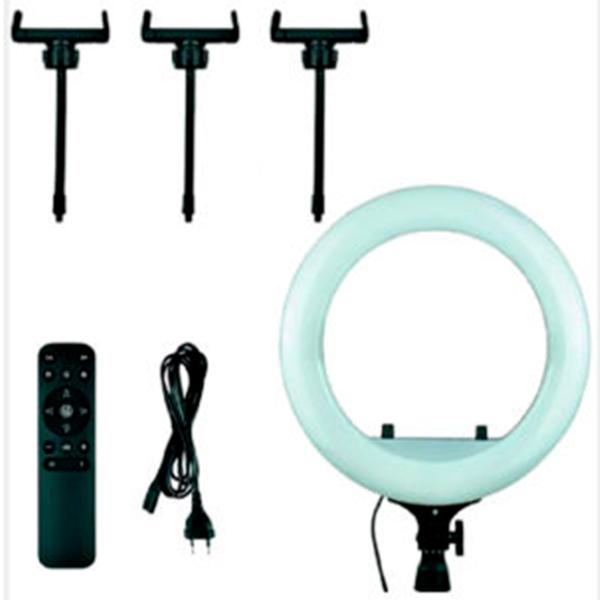 Штатив с круглой лампой Selfie Ring Light RL-14 360 мм Черный photo 3