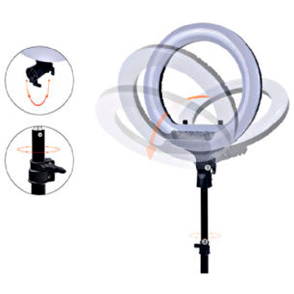 Штатив с круглой лампой Selfie Ring Light RL-14 360 мм Черный photo 5