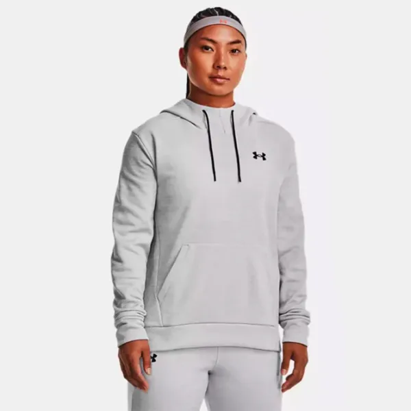 Толстовка для женщин Under Armour Fleece hoodie Всесезонные / Серый photo 2 Толстовка для женщин Under Armour Fleece hoodie Всесезонные / Серый photo 2