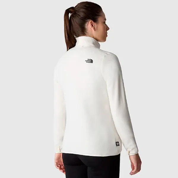 Hanorac pentru femei The North Face 100 glacier fz gardenia Toamnă - iarnă / White photo 4