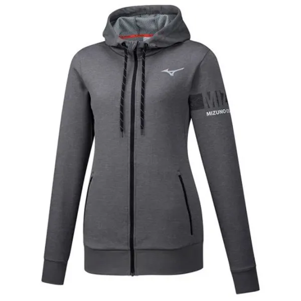 Hanorac pentru femei Mizuno Heritage Zip Hoody Toamnă - iarnă / Gray photo 1 Hanorac pentru femei Mizuno Heritage Zip Hoody Toamnă - iarnă / Gray photo 1