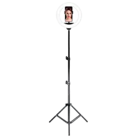 Trepied cu lampă Selfie Ring Light M20 200 mm Black