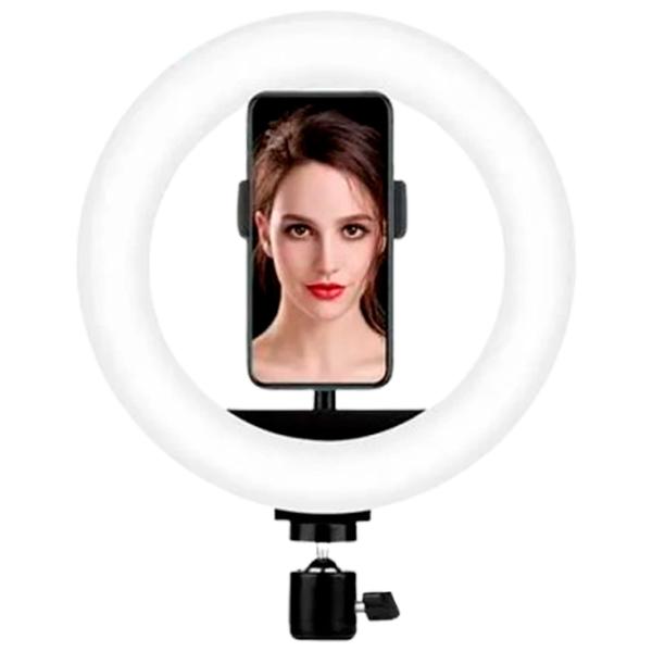 Штатив с круглой лампой Selfie Ring Light M20 200 мм Черный photo 5