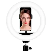 Trepied cu lampă Selfie Ring Light M20 200 mm Black photo 5