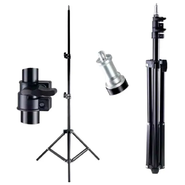 Штатив с круглой лампой Selfie Ring Light M20 200 мм Черный photo 7