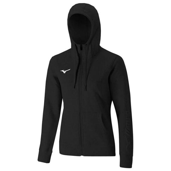 Hanorac pentru femei Mizuno Sweat fz hoodie All-season / Black photo 1