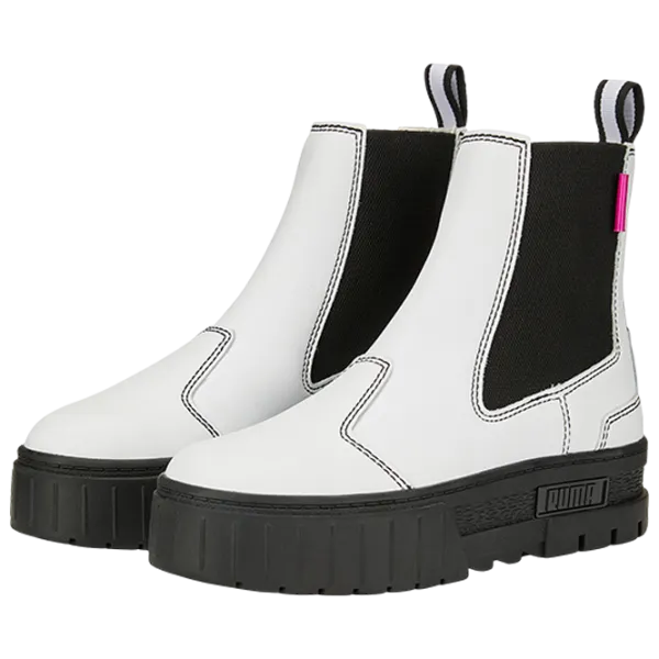 Botine pentru femei Puma Mayze Chelsea Pop Wns 35.5 / White photo 1