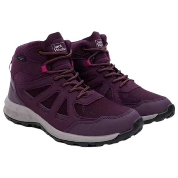 Botine pentru femei Jack Wolfskin Woodland 2 Texapore Mid W 40.5 / Violet photo 1