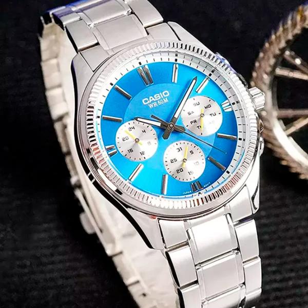 Ceas de mână pentru bărbați Casio MTP-1375PD-2A2VEF Cuarț / 44 mm photo 2