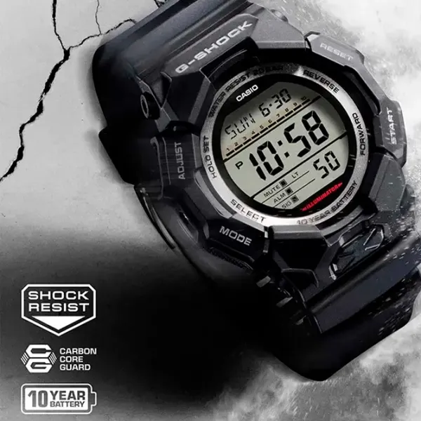 Ceas de mână pentru bărbați Casio GD-010-1ER Cuarț / 52 mm photo 2