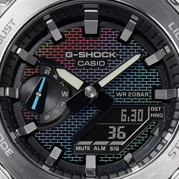 Ceas de mână Unisex Casio GA-2100RW-1AER Cuarț / 49 x 45 mm photo 2