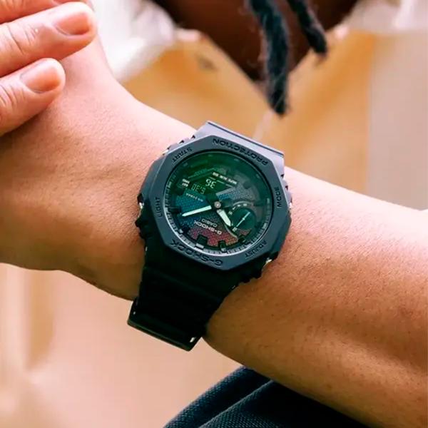 Ceas de mână Unisex Casio GA-2100RW-1AER Cuarț / 49 x 45 mm photo 4