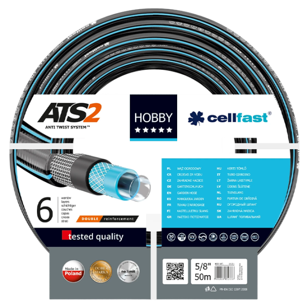 Furtun pentru irigare Cellfast HOBBY ATS2  50 m / 30 bar photo 1