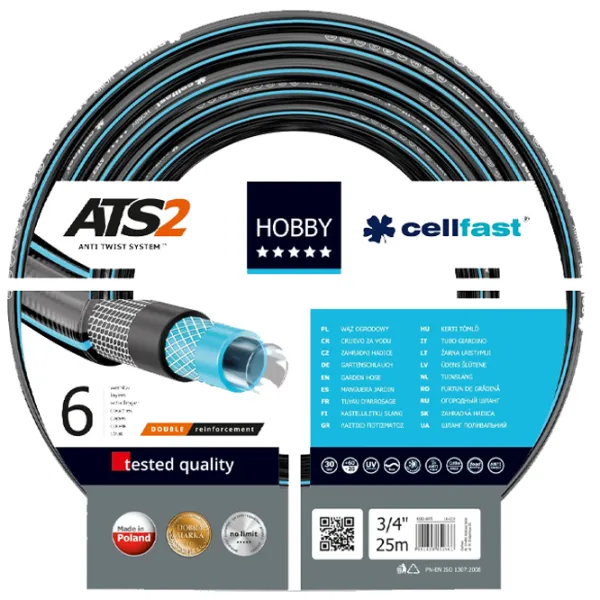 Капельный шланг Cellfast HOBBY ATS2  25 м / 30 бар photo 1