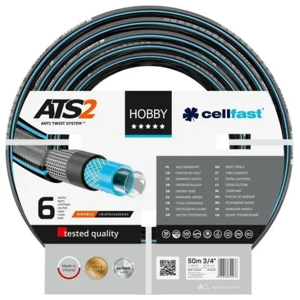 Furtun pentru irigare Cellfast HOBBY ATS2  50 m / 30 bar photo 1