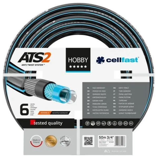 Furtun pentru irigare Cellfast HOBBY ATS2  50 m / 30 bar photo 1