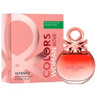 Парфюм для женщин Benetton Colors de Benetton Woman Rose Intenso Парфюмерная вода / Сладкий