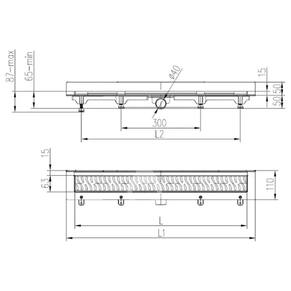 Трап для душа Chudej CH450H3 Пластик photo 2 Трап для душа Chudej CH450H3 Пластик photo 2