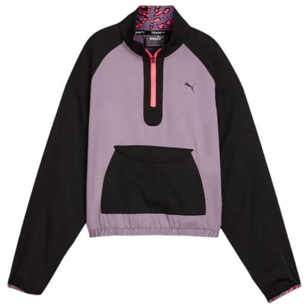 Jachetă pentru femei Puma Hypernatural Woven 1|2 Zip Demisezon / Plum photo 1