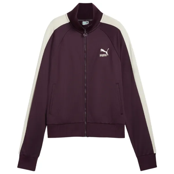 Jachetă pentru femei Puma Iconic T7 Track  Demisezon / Plum photo 1